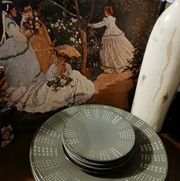 πMikasa Gourmet Basics 3 Dinner& Appetizer Plates-Set of 4 Vintage.π - Picture 6 of 9